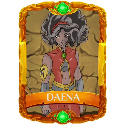Daena personagem do grupo principal do RPG Order from Caos 2