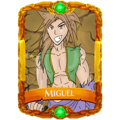 Miguel personagem do grupo principal do RPG Order from Caos 2